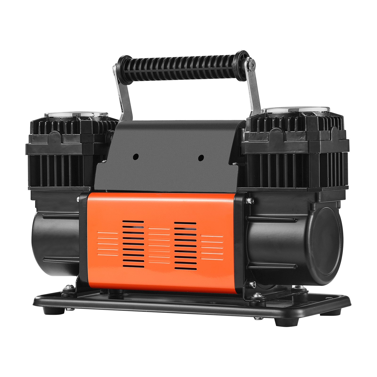 Compresor de aire de alta resistencia VEVOR de 10,6 CFM, inflado rápido en 30 s, inflador de neumáticos portátil de doble cilindro, bomba de aire todoterreno de 12 V y 150 PSI con adaptadores para camiones, automóviles, SUV, vehículos 4x4 y vehículos recreativos