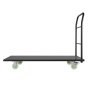 VEVOR Heavy Duty Platform Truck, 907.18 kg Capacity, Industrial Steel Flatbed Cart with Swivel Wheels and Handle, Platform Hand Push Truck Dolly, Easy Storage, for Luggage Moving, 1525 x 700 x 1090 mm