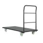 VEVOR Heavy Duty Platform Truck, 907.18 kg Capacity, Industrial Steel Flatbed Cart with Swivel Wheels and Handle, Platform Hand Push Truck Dolly, Easy Storage, for Luggage Moving, 1525 x 700 x 1090 mm