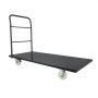VEVOR Heavy Duty Platform Truck, 907.18 kg Capacity, Industrial Steel Flatbed Cart with Swivel Wheels and Handle, Platform Hand Push Truck Dolly, Easy Storage, for Luggage Moving, 1525 x 700 x 1090 mm