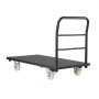 VEVOR Heavy Duty Platform Truck, 907.18 kg Capacity, Industrial Steel Flatbed Cart with Swivel Wheels and Handle, Platform Hand Push Truck Dolly, Easy Storage, for Luggage Moving, 1220 x 610 x 815 mm