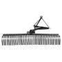 VEVOR Rastrillo para Tractor 183 cm de Ancho, Escarificador de Césped con 36 Púas de Acero, Ángulo Ajustable, con Enganche Tripuntal para Tractor de Categoría 1, para Limpieza Agrícola Jardinería
