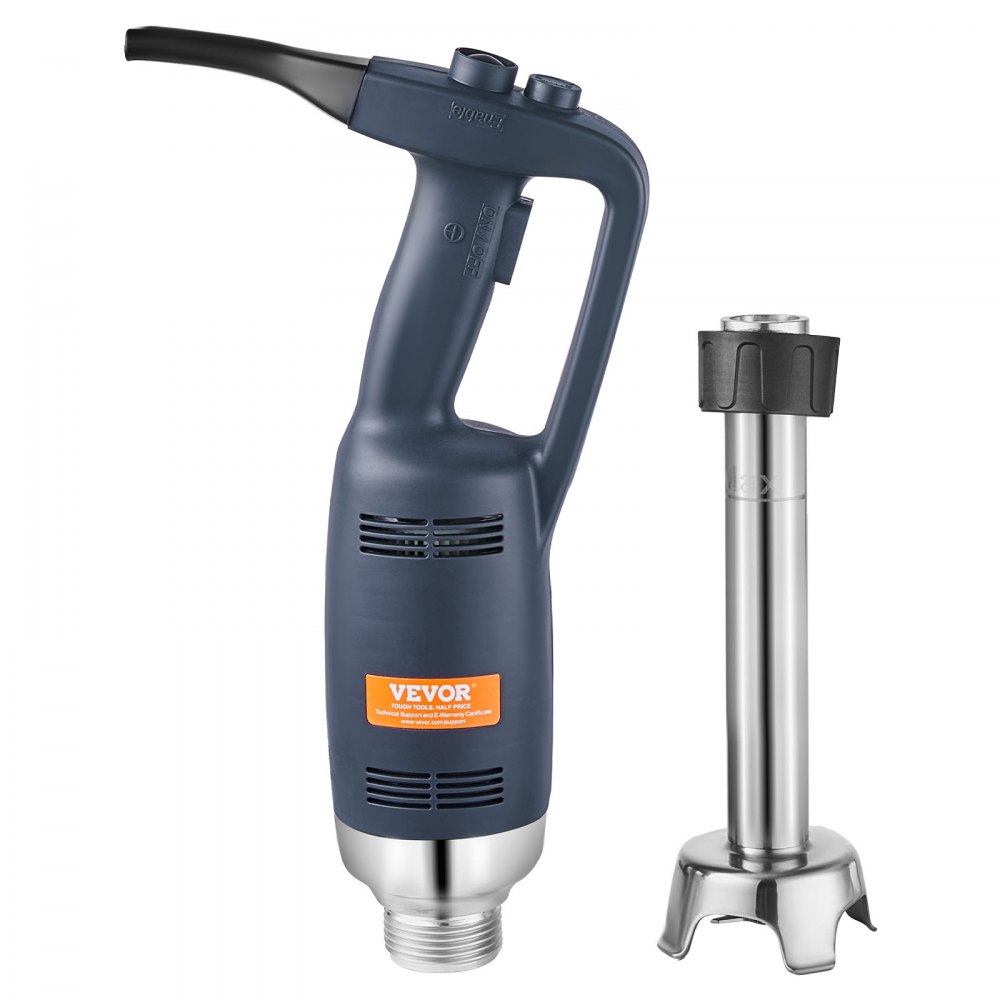 VEVOR Batidora de Mano 350 W 254 mm Licuadora de Inmersión Comercial de Alta Resistencia Velocidad Variable Hoja de Acero Inoxidable Batidora Portátil Versátil para Sopa Batido Puré Comida para Bebés