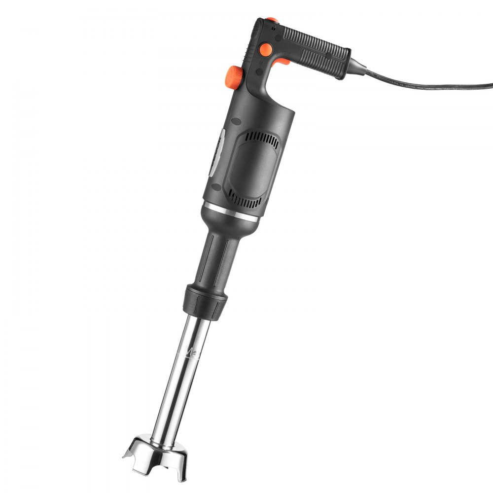 VEVOR Batidora de Inmersión 500W 30 cm Batidora de Mano de Alta Resistencia, para Restaurantes, con Motor de Cobre Puro, Cabezal de Acero Inoxidable de 3 Aspas, Velocidad Variable, para Sopas y Salsas