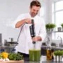 VEVOR Commercial Immersion Blender, 500W, 30 cm, Heavy-Duty Hand Mixer for Restaurant, Handheld Stick for Soups & Sauces, Pure-Copper Motor, Variable Speed, Stainless Steel 3-Blade Head, Lock