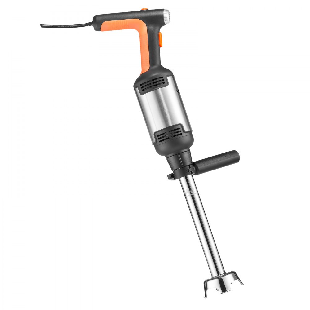 VEVOR Batidora de Inmersión 750W 36 cm Batidora de Mano de Alta Resistencia, para Restaurantes, con Motor de Cobre Puro, Cabezal de Acero Inoxidable de 3 Aspas, Velocidad Variable, para Sopas y Salsas