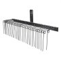 VEVOR Rastrillo de Remolque detrás de Paisaje Rastrillo de Remolque de 1830 mm con 32 Púas Rastrillo de Césped de 3 Puntos con Accesorios para Tractor Rastrillo de Paisaje para Jardín, Granja, Césped