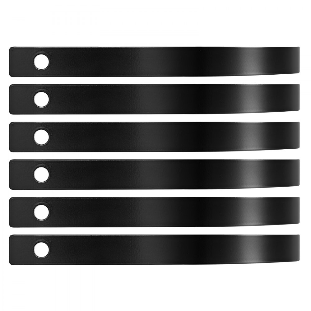 VEVOR Púas de Repuesto para Rastrillo de Tractor, Paquete de 6 Unidades, Dientes para Escarificador, con Agujeros de Perno 11 mm, Acero, para Airear Césped Nivelar Terreno Limpiar Hojas Jardinería