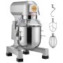 VEVOR Commercial Kitchen Mixer, 14L Commercial Stand Mixer with 3 Adjustable Speeds, 550W Dough Mixer with Stainless Steel Bowl and 3 Mixing Attachments, Ideal for Restaurants, Bakeries, Pastry Shops, and Cafes