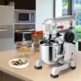 VEVOR Batidora de Cocina Comercial 15 QT  Batidora de Pie Comercial 3 Velocidades Ajustables Amasadora de 600 W con Tazón de Acero Inoxidable y Accesorios para Mezclar para Restaurante, Panadería