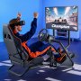 VEVOR Racing Wheel Stand, Heavy-Duty Simulator Cockpit Steering Wheel Stand with Monitor Stand, Fit Logitech G25,G27,G29,G920,G923, Thrustmaster T300RS,TX F458,T500RS,T3PA-PRO (F1/GT) and CSR Pedals