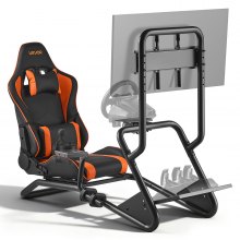 VEVOR Soporte para Volante de Carreras con Soporte para Monitor, Estable y Ajustable, Compatible con Logitech G27, G29, G920, G923, Thrustmaster T300RS, TX F458, T500RS, T3PA-PRO (F1/GT), Pedales CSR