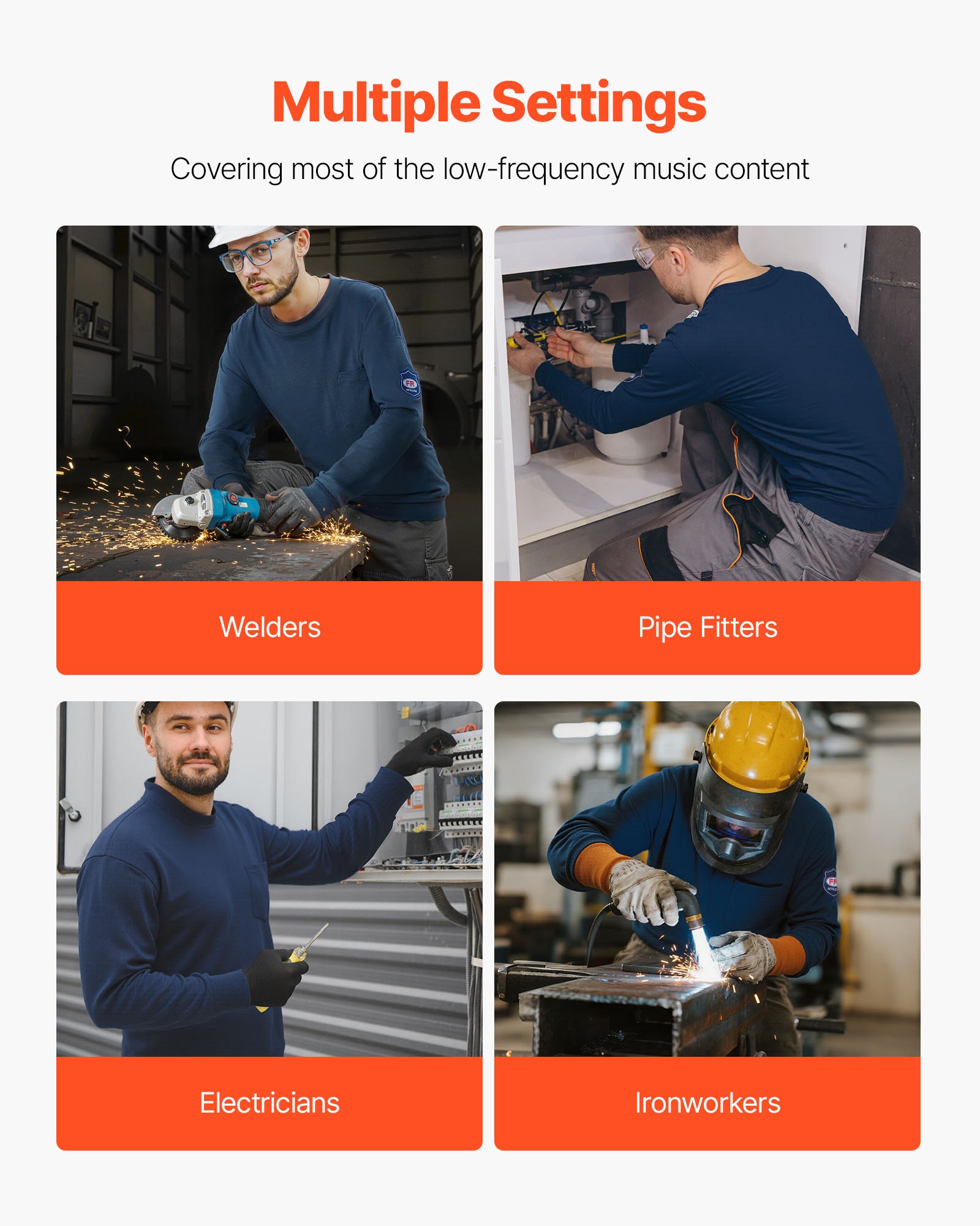 VEVOR Camisa de Manga Larga Ignífuga para Hombre, Ligera, de 100% Algodón Transpirable, 238 g/m², con Tratamiento Preencogido y Bolsillo, para Soldadores y Electricistas, Azul Marino, Talla L