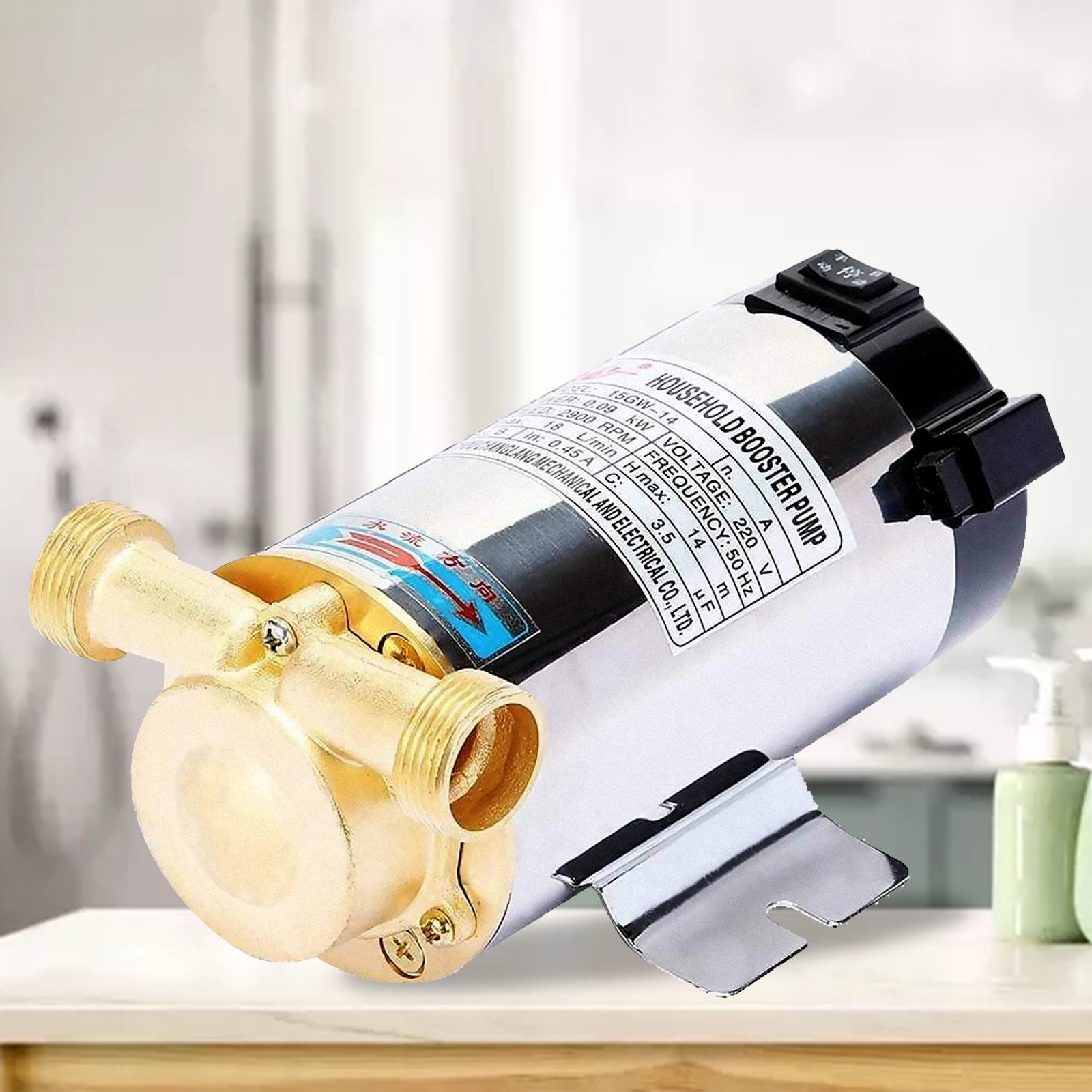 Bomba De Agua De Presión 90w Para Ducha Y Jardín Bomba De Refuerzo Inicio Ducha