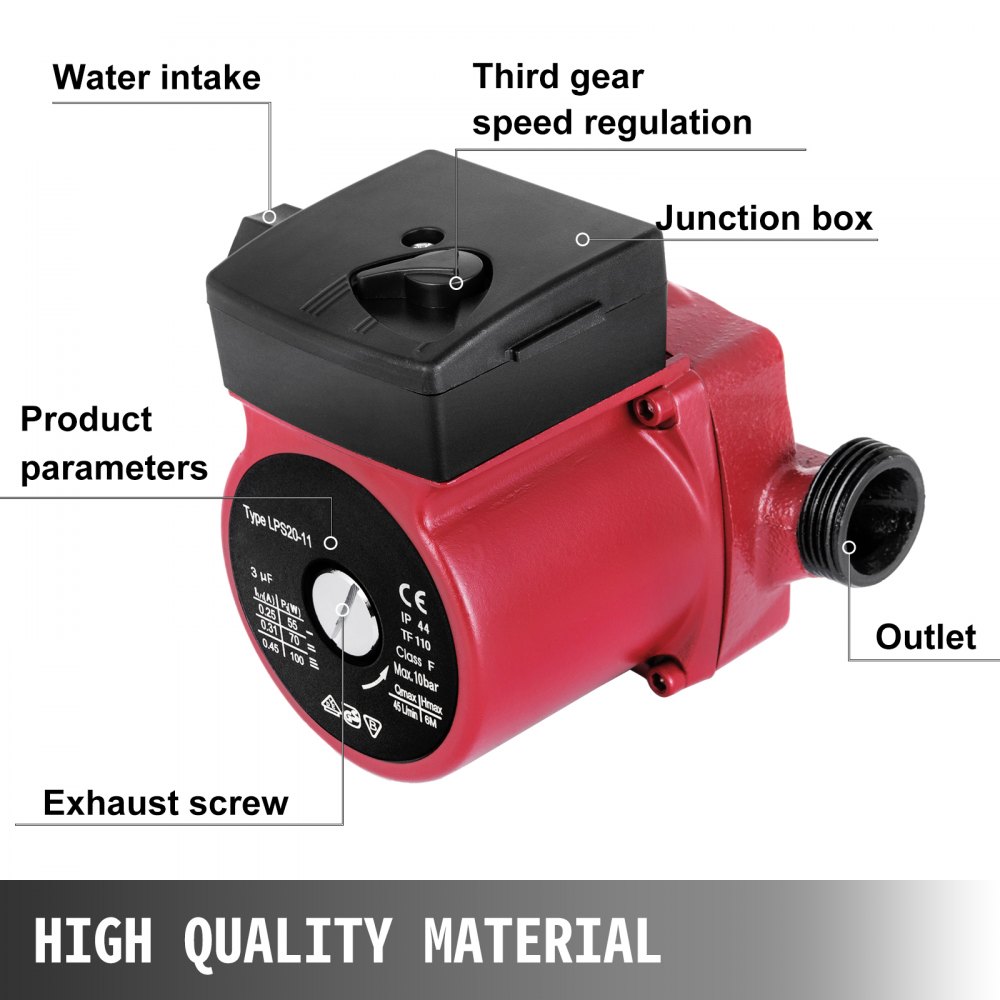 Bomba de Agua de 220V / 50Hz Bomba Elevadora de Presión de Agua Bomba Sumergible