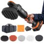 VEVOR Pulidora Inalámbrica de 20 V Pulidora de Motor sin Escobillas de Doble Acción 150 mm Kit de Pulidora Orbital Aleatoria de 6 Velocidades Variables para el Cuidado, Encerado y Pulido del Automóvil