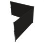 VEVOR Toldo Solar Retráctil, Pantalla de Alta Privacidad de 180X600cm, Protector Solar a Prueba de Viento para Patio Jardín Negro