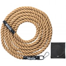 VEVOR Cuerda de Escalada para Gimnasio 38,1 mm x 7,62 m Capacidad de Peso 227 kg