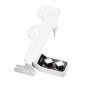VEVOR Accesorio de Inodoro Bidé, Ultrafino, con Asiento de Inodoro y 2 Boquillas Retráctiles(Agua Fría/Caliente), 2 Perillas Giratorias y Presión de Agua Ajustable para Glúteos y Lavado Íntimo