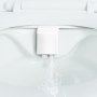 VEVOR Accesorio de Bidé, Asiento de Inodoro Ultrafino con 2 Boquillas Retráctiles y Presión de Agua Ajustable, Rociador de Agua Fría no Eléctrico a Lavado Frontal y Trasero, 390 x 184 x 100 mm