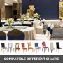 100pcs Sillas Cubierta Arco Sash Para Bodas Chair Cover Decoration Fast Cleaning