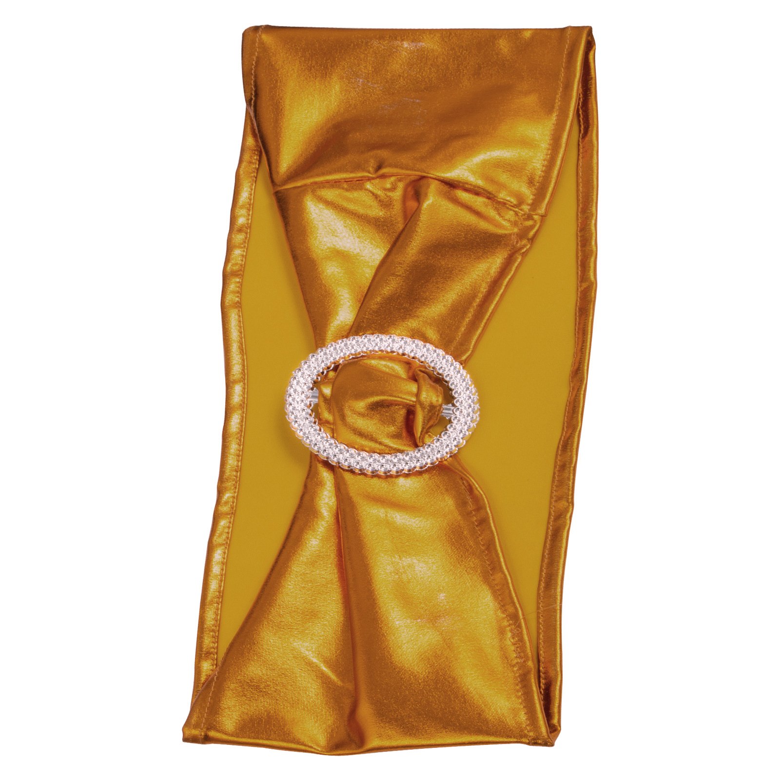 100pcs Spandex Fajas De La Silla Hebilla Redonda Oro Para Boda Hotel Fiesta