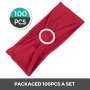 100pcs Spandex Stretch Chair Cover Sashes Band Chair Cover Elastic Comfortable