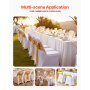 VEVOR Fundas para Sillas 30 Piezas Expandable Spandex Cubiertas de Sillas Tamaño Máximo 406x508x762 mm Fundas Plegables Desmontables para Sillas de Fiesta Decoración Boda Ceremonia Banquete, Blanco