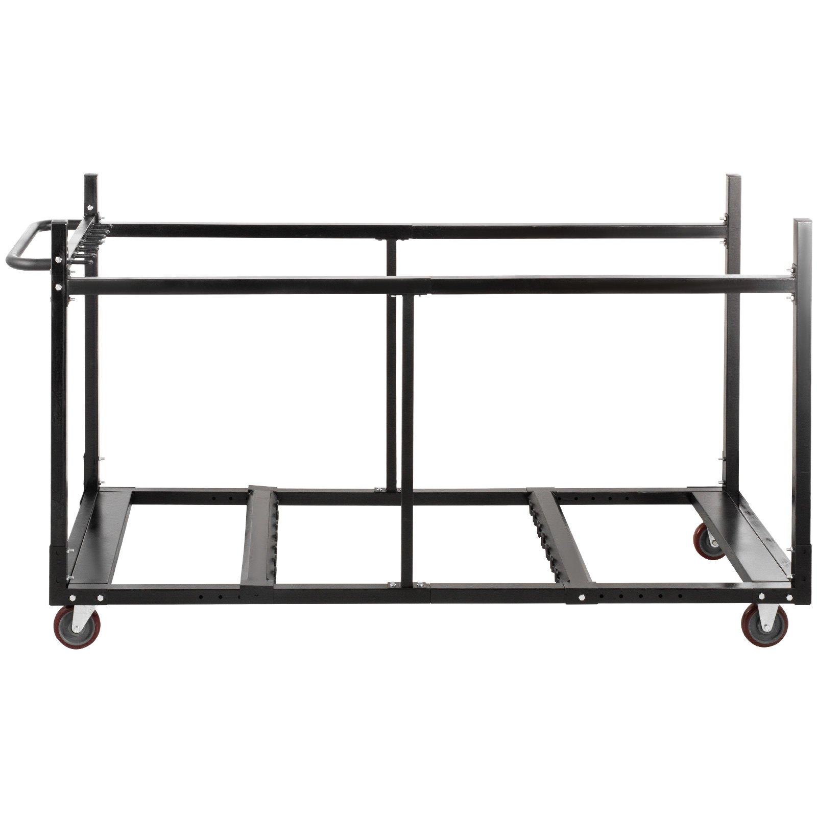 Carro Para Transportar Sillas Plegables Y Mesas Con Ruedas Con Frenos Negro