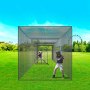 VEVOR Baseball Batting Cage Net for Home or Backyard, 35 Foot, Baseball Cage Net for Hitting and Setting Up, Baseball Net, Batting Cage, for Kids or Adults, Black (Net Only)
