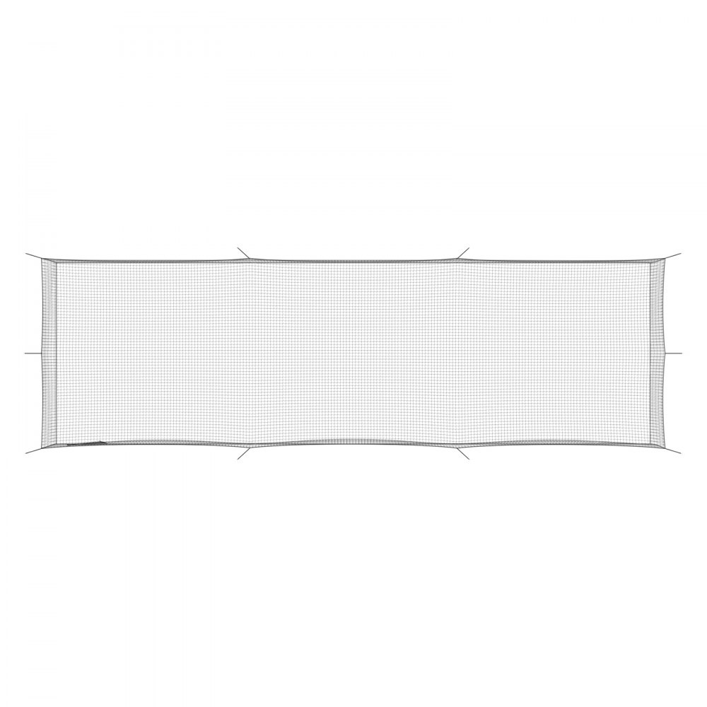 VEVOR Jaula de Bateo de Béisbol 1270 x 390 x 308 cm, Portátil e Independiente, con HDPE Anudado de 30 Capas y Mosquetones, para Interior y Exterior, Compatible con Béisbol, Golf, Tenis y Bádminton