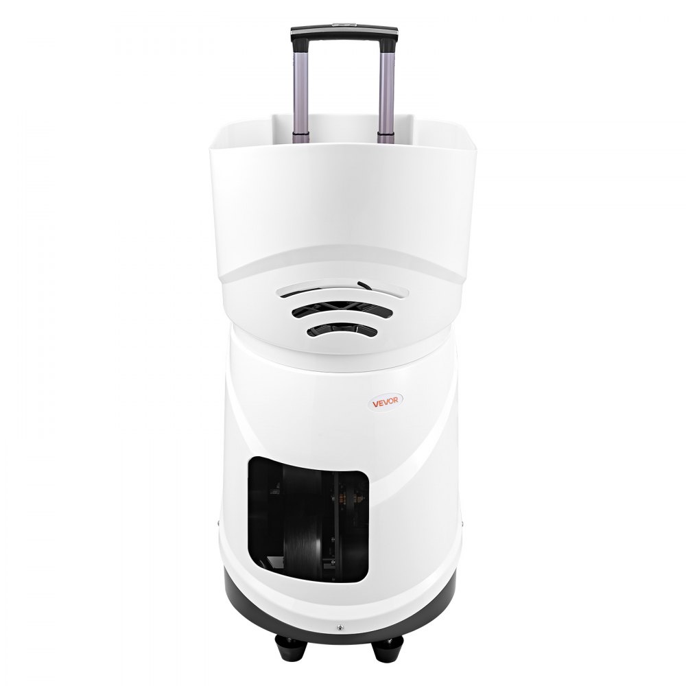 VEVOR Máquina Lanzapelotas de Tenis, Plástico, Capacidad para 150 Pelotas, Control Remoto Mediante Aplicación, 3 Modos, Batería de 4 Horas de Duración, Velocidades hasta 80 mph, para Entrenamiento