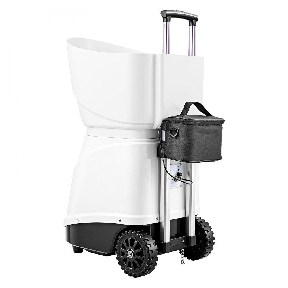 VEVOR Lanzador Automático de Tenis, Plástico, Capacidad para 150 Pelotas, Control Remoto Mediante Aplicación, 20 Modos, Batería de 4 Horas de Duración, Velocidades hasta 80 mph, para Entrenamiento