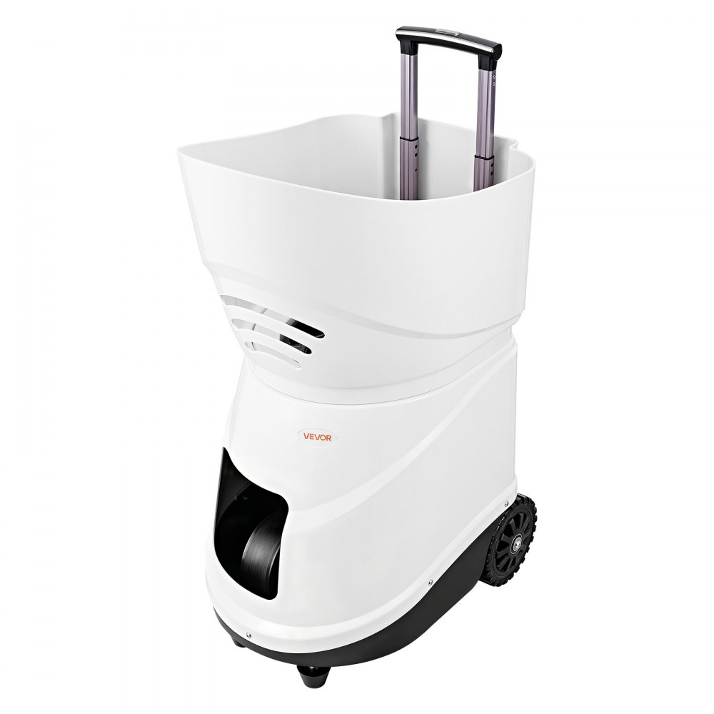 VEVOR Lanzador Automático de Tenis, Plástico, Capacidad para 150 Pelotas, Control Remoto Mediante Aplicación, 20 Modos, Batería de 4 Horas de Duración, Velocidades hasta 80 mph, para Entrenamiento