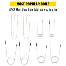 Kit de bobina de calentador de inducción VEVOR bobinas de inducción 8 Uds para quitar pernos oxidados
