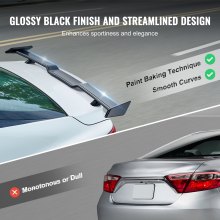 VEVOR Alerón Trasero de 1470 x 315 x 105 mm Compatible con Camry 2018-2023 Negro
