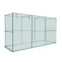 VEVOR Jaula de Cultivo Protectora para Plantas, con Puerta con Cremallera, Resistente al Viento, Cubierta para Bancales Elevados de Exterior, para Jardín, Patio y Césped, 3560 x 1200 x 1940 mm