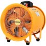 VEVOR Ventilador Utilitario de 12'' Extractor de Humo Portátil 500 W 69dB(A) Ventilador de Ventilación con 2920RPM de Velocidad y 2m de Longitud de Cable para Fábricas, Hoteles, Bodegas, Pabellones