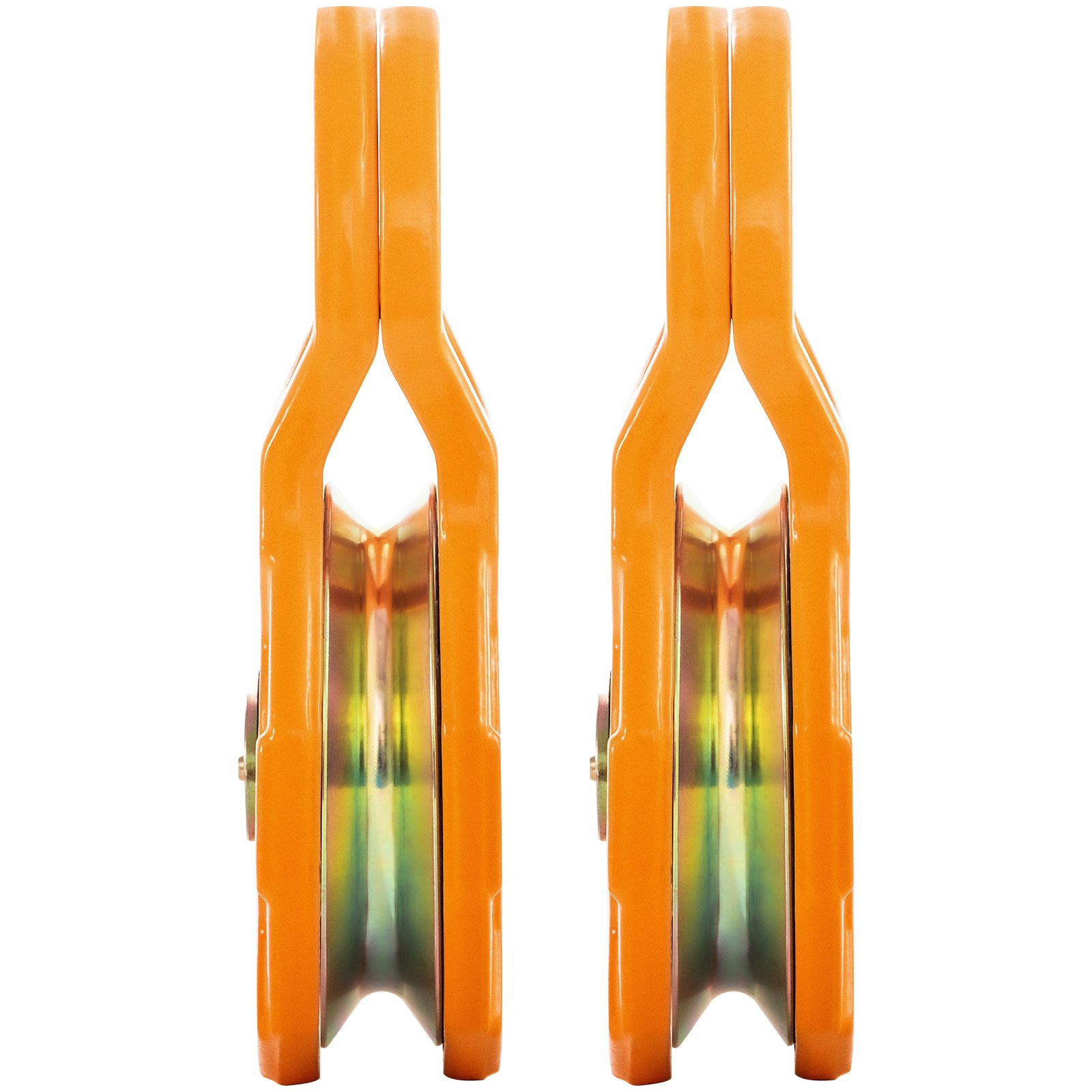 VEVOR Bloque de Arranque de Cuerda 2 Piezas Polea de Cabrestante para Coche Capacidad de Carga de 11 T Kit de Bloque de Arrebatamiento Acero al Carbono Alta Compatibilidad para Camión Tractor ATV UTV