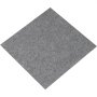 VEVOR Carpet Tiles, 30.5 x 30.5 cm, Self-Adhesive Carpet Flooring, Soft Cushioned Floor Covering, Easy DIY Installation for Bedroom, Living Room, Indoor and Outdoor Use (12 Tiles, Light Grey)