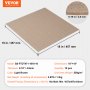 VEVOR Peel and Stick Carpet Tiles, 457x457mm, Self-Adhesive Carpet Floor Tiles, Soft Cushioned Carpet Tiles, DIY Installation for Bedroom, Living Room (10 pcs, Light Brown)