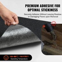 VEVOR Losetas para Alfombras, Despegar y Pegar, Autoadhesivas, Losetas de Alfombra, Fácil de Instalar, Bricolaje para Dormitorio, Sala de Estar, Interior y Exterior (15 Baldosas, Negro Carbón)