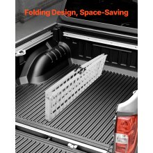 VEVOR Rampas de Aluminio Carga de 454 kg 1 Pieza Rampas de Carga con Asas Blanco