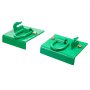 VEVOR 2 PCS Ganchos de Acero G70 con Placas Traseras de 203,2 x 127 mm, Verde