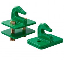 VEVOR 2 PCS Ganchos para Balde de Tractor de 9,52mm con Placa de Respaldo, Verde