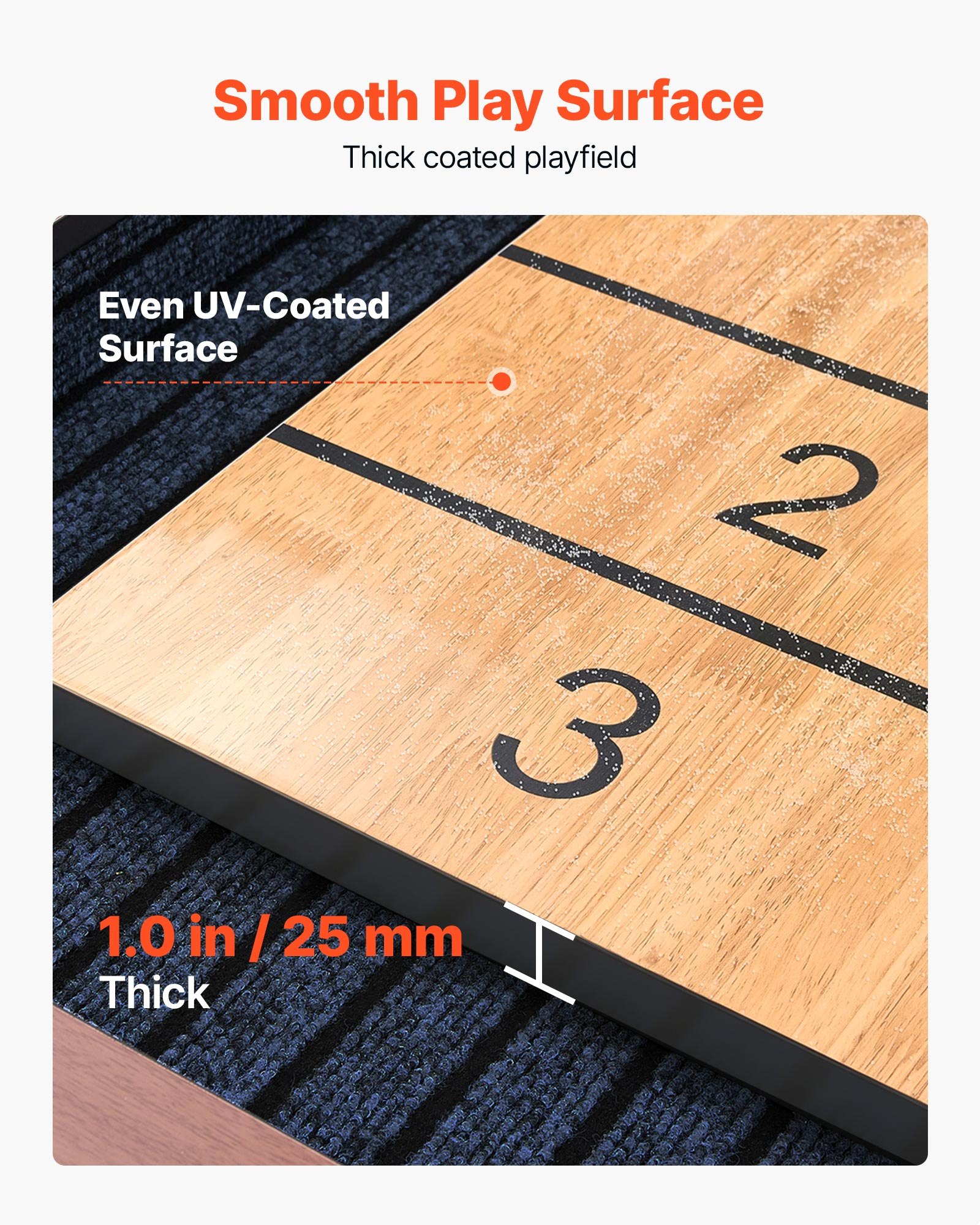 VEVOR Mesa de Tejo 3,7 x 0,6 x 0,8 m Juego Combinado 2 en 1 de Tejo y Bolos, Superficie Resistente a los Arañazos, Tablero de Madera de Ingeniería, Con 8 Discos y Juego de Bolos, Para Familia, Fiesta