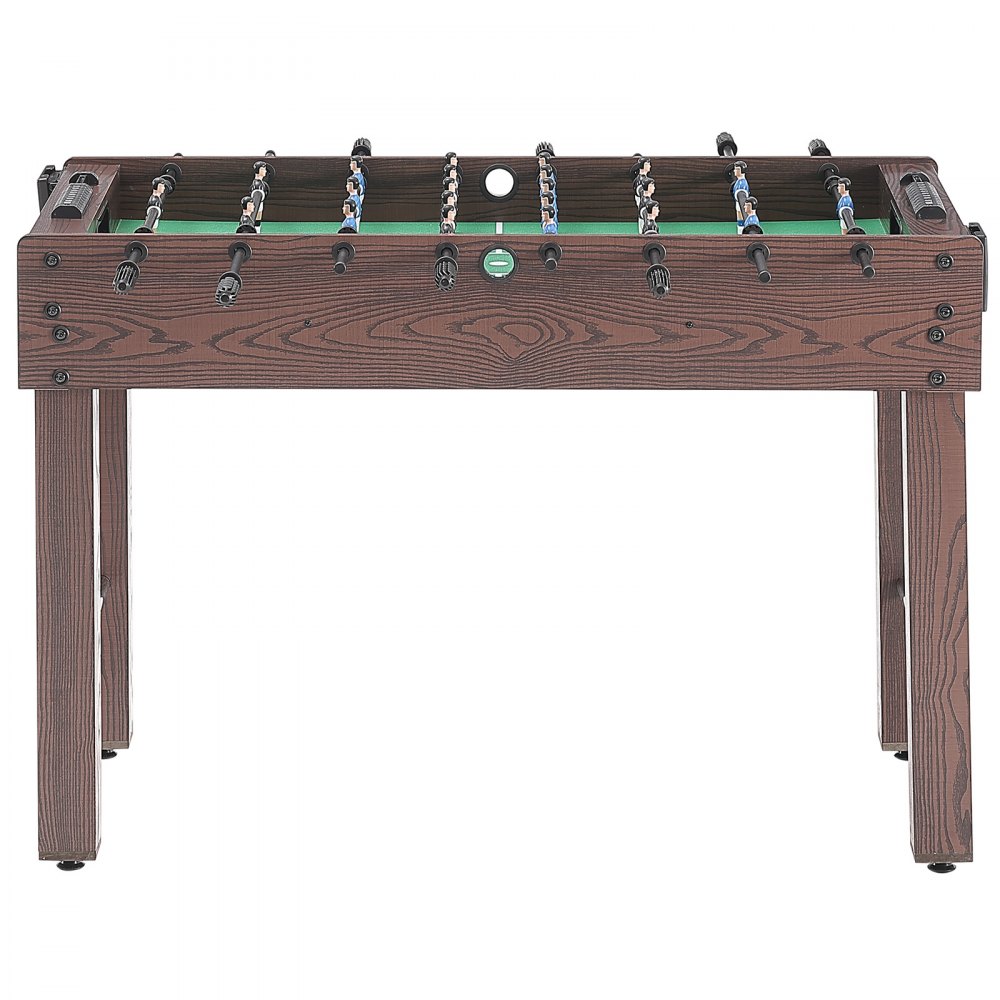 VEVOR Mesa de futbolín de tamaño estándar 1212x610x838 mm mesa de futbolín de tamaño completo para interior para hogar, familia y sala de juegos, incluye 2 pelotas y 2 portavasos