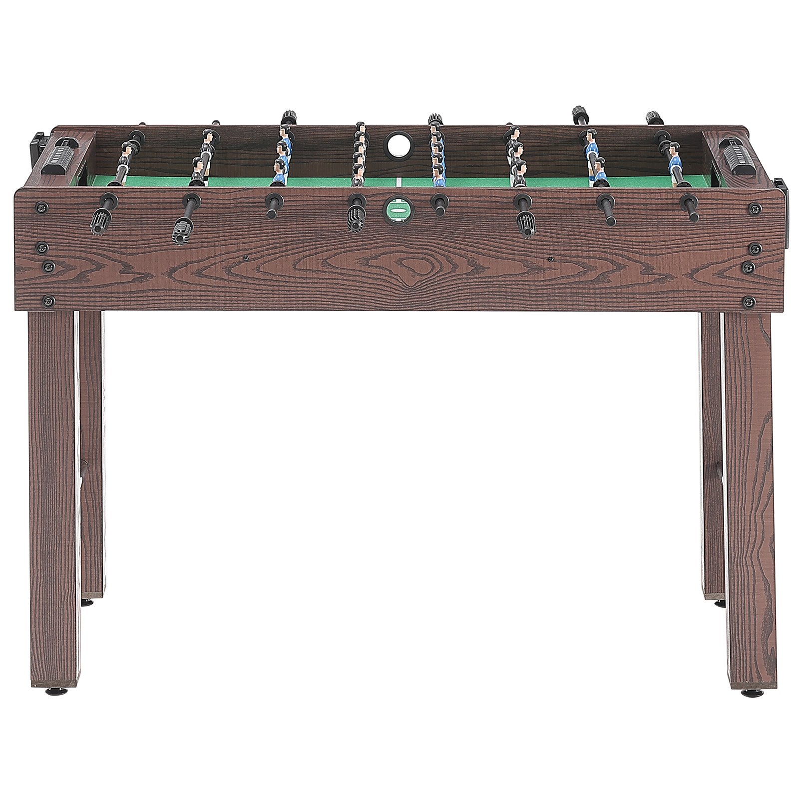 VEVOR Mesa de futbolín de tamaño estándar 1212x610x838 mm mesa de futbolín de tamaño completo para interior para hogar, familia y sala de juegos, incluye 2 pelotas y 2 portavasos