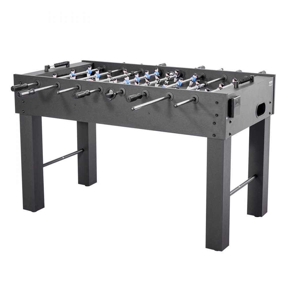 VEVOR Foosball Table, 137 cm Standard Size Table, Indoor Full Size Foosball Tables for Home, Family, and Game Room, Durable Soccer Set, Includes 4 Balls, Score Keeper, and 2 Cup Holders
