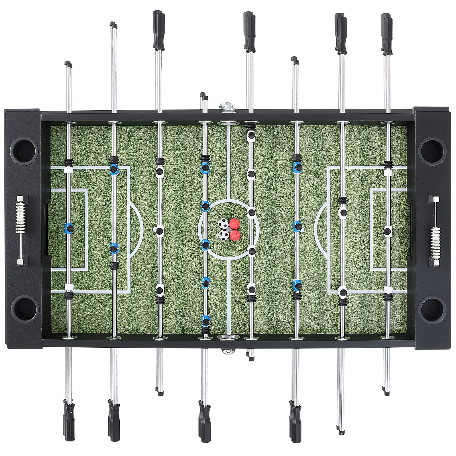 VEVOR Mesa de futbolín, mesa de futbolín de tamaño estándar de 1400x745x880 mm mesa de futbolín de tamaño completo para interiores para hogar, familia y sala de juegos, incluye 4 bolas y 4 portavasos